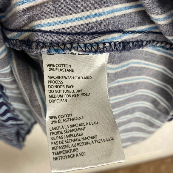 Urban Outfitters Kimchi Blue Mini Dress Stripes Blue Babydoll Square Neck Strap - Picture 11 of 12